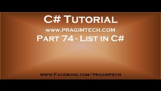 Part 74 List collection class in c [upl. by Gewirtz]