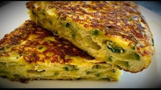 Tortilla de zapallitos Italiano dietetica receta super facil [upl. by Gorton756]