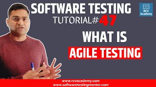 Software Testing Tutorial 47  What is Agile Testing [upl. by Alinoel]