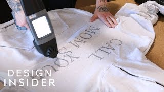 Portable Printer Directly Prints Designs On Clothes [upl. by Ase]