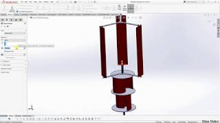 How to assemble Savonius amp Darrieus turbines using SolidWorks [upl. by Magdau]