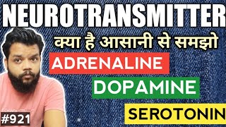 Neurotransmitter In Hindi  AdrenalineDopamineSerotonin Acetylcholine Explained By Gyanear [upl. by Ofloda111]