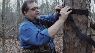 How To Connect Your Hunter Safety System Harness To The Tree Using The Standard Tree Strap [upl. by Baiss811]