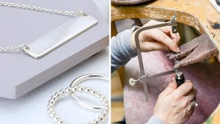 How to Make Silver Jewelry  Part 1 Jewellery Making [upl. by Drofyar]