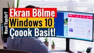 Ekran Bölme  Ekranı 2 3 veya 4e Bölme  Windows 10  Çoook Basit [upl. by Norrej112]