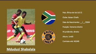 Mduduzi Shabalala Kaizer Chiefs  South Africa all actions vs Zambia U17 Match Report [upl. by Ettedranreb]