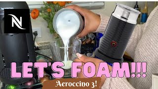 How To Foam Milk With Aeroccino 3 Make Coffee With Foam Tips amp Tricks  Easy Foamed Latte Recipe [upl. by Yelrahs]