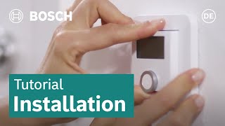 Installation Raumthermostat Fußbodenheizung  Bosch Smart Home [upl. by Curtice473]