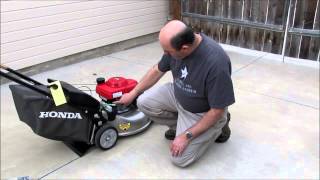 Honda Lawn Mower HRR216VKA Features and 1st Start [upl. by Nibroc]