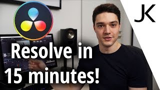 Davinci Resolve 15  Beginners Guide  Tutorial get started quickly [upl. by Nordine]