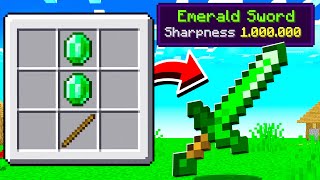 Crafting a SWORD Out of EVERY Block in Minecraft [upl. by Ettolrahc]