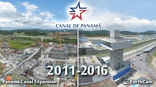 Official Panama Canal Construction TimeLapse [upl. by Julietta587]