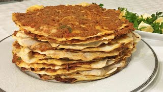 Tavada Lahmacun Nasıl Yapılır  Ev Yapımı Lahmacun Tarifi [upl. by Dett]