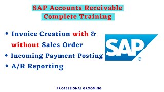 SAP Accounts Receivable Training  SAP Accounts receivable complete Tutorial [upl. by Ijies371]