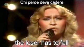 ABBAThe Winner Takes It All Live 1980  Lyrics  traduzione avi [upl. by Ruphina733]