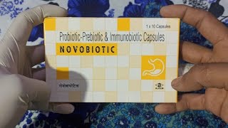 Probiotic  Prebiotic amp Immunobiotic Capsules  NOVOBIOTIC Capsules  use  Dose  in hindi [upl. by Eilata]