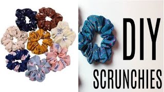 ZAKOIKA YASASH  HOW TO MAKE A SCRUNCHIES  DIY SCRUNCHIE  DIY HAIR RUBBER BANDS [upl. by Clarabelle]