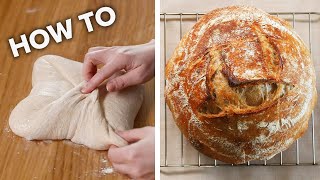 How To Make Sourdough For Beginners • Tasty [upl. by Meredi624]