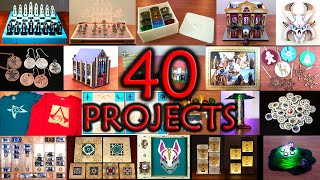 40 Laser Cutter Projects and the Skills They Teach [upl. by Debbra]