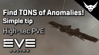 EVE Online  Simple tip to find Highsec Anomalies [upl. by Aihtnyc278]