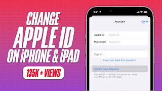 How to Change Apple ID on iPhone and iPad [upl. by Codd]