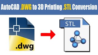 How to Convert AutoCAD DWG Model into 3D Printing File STL  QasimCAD  Tutorial7 [upl. by Haswell]