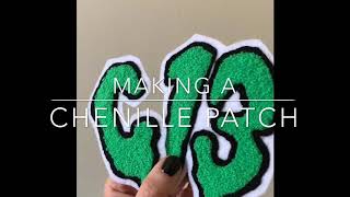 How to Make a Chenille Patch  Chainstitch Embroidery [upl. by Simone328]