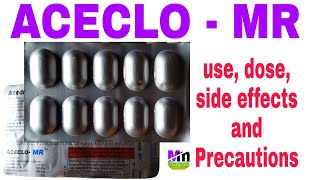 ACECLO MR TABLET  Aceclo MR Tablet uses Hindi  Aceclofenac Paracetamol amp Chlorzoxazone tablets [upl. by Verne]