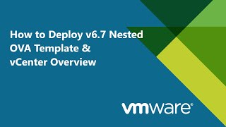 3 VMware How to Deploy 67 OVA Template amp vCenter Overview  What is vCenter amp Features [upl. by Shoifet]