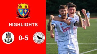 Caerleon 05 Cwmbrân Town  Gwent FA Senior cup  Quarter final highlights [upl. by Emerick]