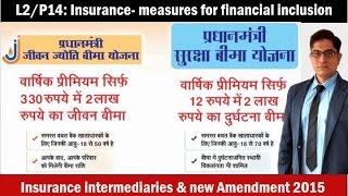 L2P14 MicroInsurance PM Jeevan Jyoti amp Suraksha Bima Yojana [upl. by Enyalaj]