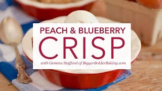 Peach and Blueberry Crisp By Gemma Stafford [upl. by Arreit29]