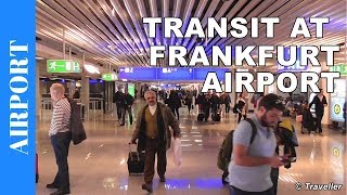 TRANSIT WALK AT FRANKFURT Airport FRA Terminal 1  Connection Flight Transfer Arriving amp Departing [upl. by Aramot588]