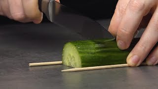 Cut The Cucumber Just So amp It Becomes A Work Of Art [upl. by Akire]