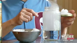 Make a Cloud in a Jar Weather Education Week Experiment  NBC10 Philadelphia [upl. by Frangos141]