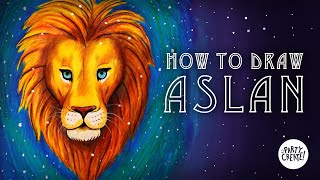 How To Draw Aslan  Drawing A Lion for Kids  Christmas Lion [upl. by Ahsakal]