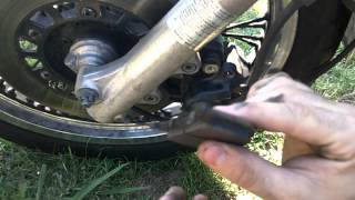 How to fix squeeking motorcycle brakes [upl. by Clawson317]