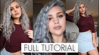 HOW TO SILVER HAIR AT HOME FULL TUTORIAL [upl. by Aklam]