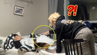 Waking up quotBRICKquot On My Girlfriend CUTE REACTION Korean British Couple [upl. by Katzman]