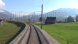 🚆 Cab ride into beautiful Obertoggenburg Switzerland  Thurbo S2 Altstätten SG  NesslauN St J [upl. by Aiekam]